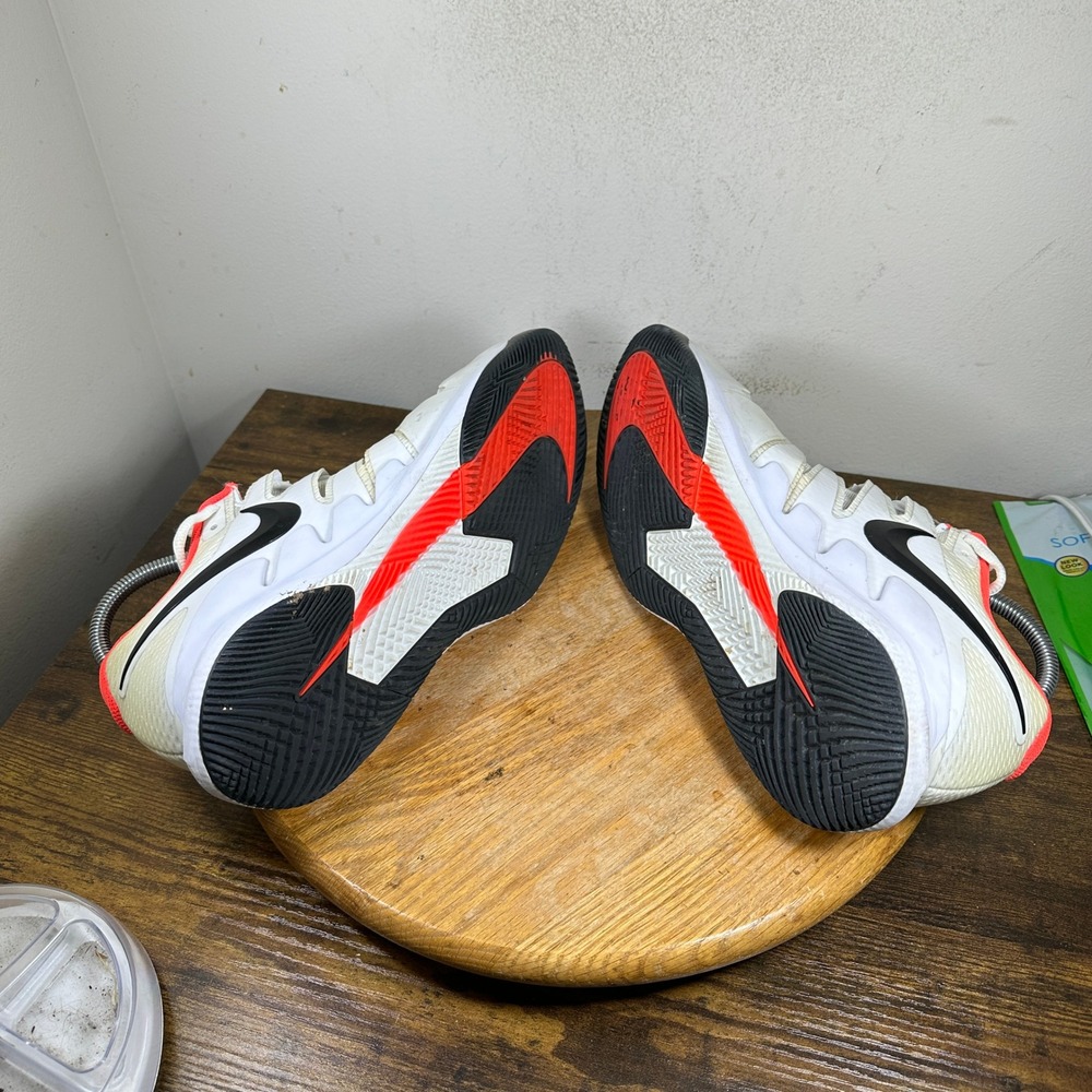 Nike Air Zoom Vapor X HC Shoes Mens Size 10.5 White Orange Black AA8030-106 - Picture 4 of 8